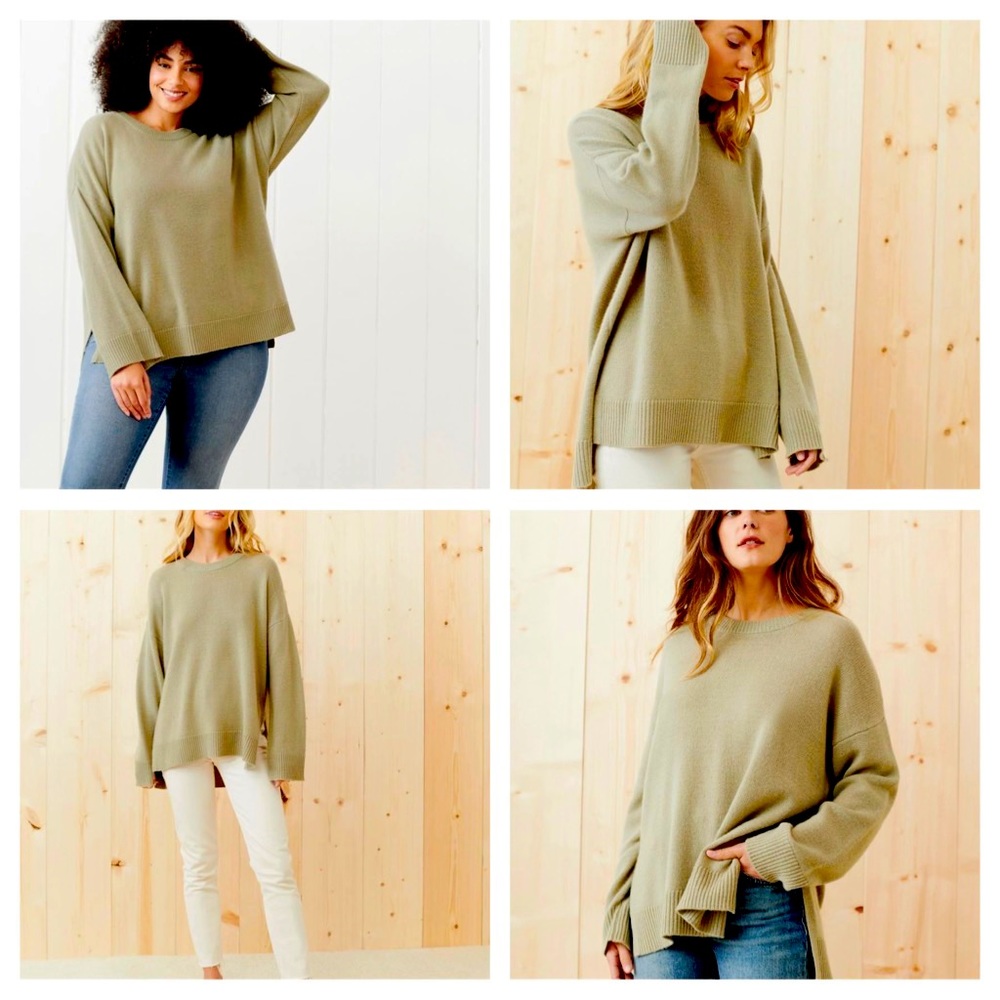 NWT Jenni Kayne Cashmere Boyfriend Sweater
